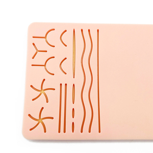 Coussin d'entraînement à la suture en silicone réutilisable Fitin avec 3 couches de peau, de graisse et de muscle pour les étudiants en médecine, les infirmières, les médecins, la pratique chirurgicale - Product Image 5