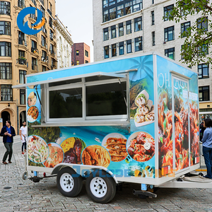 Chariot alimentaire pour la vente de glaces, gâteaux, burgers, hot-dogs et pizzas, équipement de cuisine commerciale pour les opérations de vente ambulante - Product Image 2