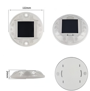 Meilleure Vente : Balise Routière Solaire Ronde, en Plastique PC, Étanche, à LED Clignotante, Type Œil de Chat pour Marquage de Chaussée - Product Image 3