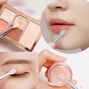 Applicatore per labbra in Silicone di alto livello Mini maschera per gli occhi pennello per lucidalabbra retrattile formato da viaggio applicatore per balsamo lucidalabbra ombretto Li - Product Image 2