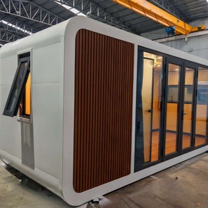 Nouvelle conception de maison préfabriquée moderne et mobile, type Apple Cabin, en vente, préfabriquée et portable, 20 pieds, 40 pieds, appartement <span class=keywords><strong>extérieur</strong></span>, hôtel - Product Image 2