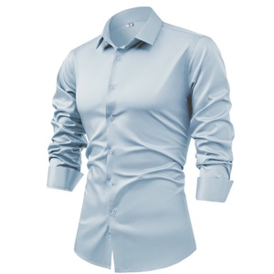<span class=keywords><strong>Camicia</strong></span> da <span class=keywords><strong>uomo</strong></span> in raso di seta a maniche lunghe da <span class=keywords><strong>uomo</strong></span> <span class=keywords><strong>camicia</strong></span> Casual <span class=keywords><strong>Button</strong></span>-<span class=keywords><strong>down</strong></span> - Product Image 5