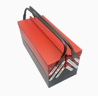 Ensemble de 85 outils robustes pour garage et atelier domestique, comprenant un coffret à outils cantilever et un kit de clés à douilles industrielles