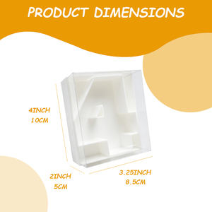 4inch Small Tiny Cute Birthday Gift Food Grade Sweet Jelly Bean Plastic Gift Box With Transparent Cover - Product Image 3