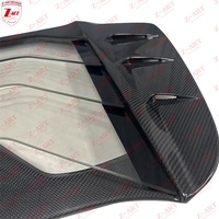 Z-ART Premium Trockene Kohlefaser Transparente Motorhaube für Ferrari 488 Spyder GTB Prepreg Kohlefaser Motorraum-Abdeckung Teile