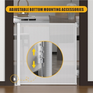 Probebi SG020A porte de sécurité en maille portes d'<span class=keywords><strong>escalier</strong></span> porte rétractable pour bébé animal de compagnie pour enfants et enfants - Product Image 3