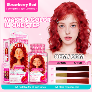 VOJO Shampoo Colorante per <span class=keywords><strong>Capelli</strong></span> a Bolle con Disegni Cartoon, 25ml*10, a Base Vegetale Senza Ammoniaca, Colori Vivaci Multipli, Etichetta Privata OEM - Product Image 5