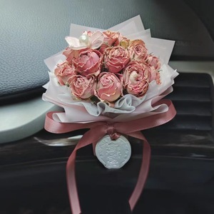 Difusor de Aroma para Coche, Perfume con Aroma a Rosa Eterna, Ramo de Flores Secas, Adorno para Coche, Figura Decorativa - Product Image 5