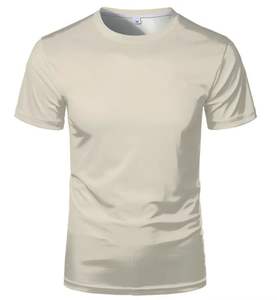 Camiseta de manga corta con sublimación de transferencia de calor personalizada en blanco de poliéster 2025 - Product Image 4