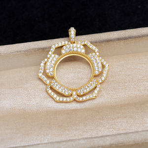 Cuentas de Plata 925 con Diseño de Flor y Concha de Caballito, 3mm, Producto Semi-Acabado, Accesorios para Joyería de Perlas, para 15.1-15.3mm - Product Image 4