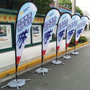 Promotional Flag Factory Direct Sale Custom Logo Flags Outdoor Beach Teardrop Flags Feather <b>Banners</b> for Advertising - Product Image 2