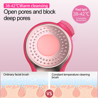 Portable Électrique Silicone Visage Brosse Étanche Vibration Démaquillant Cepillo De Limpieza Visage Pore Cleaner pour Spa
