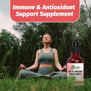 Huile d'origan liquide de haute qualité en gouttes, contribue à soutenir la santé digestive, le soutien digestif et la protection antioxydante immunitaire. - Product Image 6