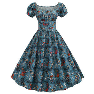 Robe trapèze Vintage, rétro, élégante, tendance, pour femme, modèle Swing, rétro, <span class=keywords><strong>Pin</strong></span>-<span class=keywords><strong>up</strong></span>, été 2021, 1950 - Product Image 4