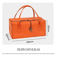 Boîte cadeau personnalisée réutilisable en cuir PU de luxe, emballage de rangement haut de gamme, sac cadeau élégant avec poignée
