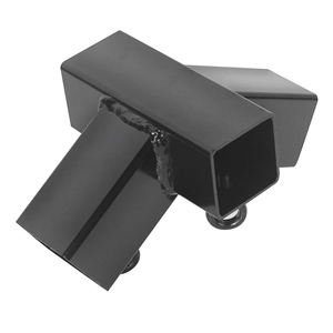 <span class=keywords><strong>Connecteur</strong></span> de cadre de <span class=keywords><strong>pergola</strong></span> extérieure en métal noir à coins carrés <span class=keywords><strong>pour</strong></span> kit de montage de carport - Product Image 4