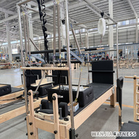 Meja Trapeze Reformer Cadillac 3 in 1 dari Kayu Maple Solid - "Satu Unit, Peningkatan Studio Lengkap" Grosir Pabrik OEM