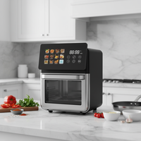 Freidora sin aceite al por mayor de 1350W y 10L con 12 programas de un toque, sin BPA, protección contra sobrecalentamiento, lista para enviar desde fábrica