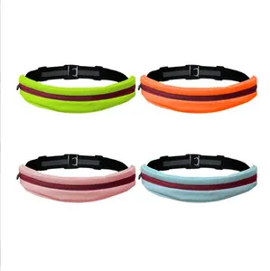 LED Flashing Running Waist Belt USB Rechargeable Safety Night Sports Phone Waist Bag Reflective Strip Vest for Outdoor