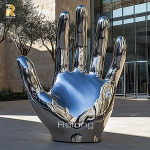 <span class=keywords><strong>Statue</strong></span> en métal personnalisée de nouveau design Sculpture en acier inoxydable à grande main - Product Image 6