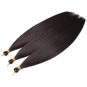 Extensions de cheveux synthétiques tressés lisses de 28 pouces, résistantes à la chaleur, blondes, pour tresses au crochet - Product Image 2