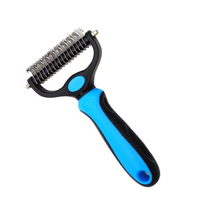 Spazzola <span class=keywords><strong>per</strong></span> la rimozione del pelo di animali domestici, pettine a doppia faccia <span class=keywords><strong>per</strong></span> la rimozione del pelo, taglierino <span class=keywords><strong>per</strong></span> nodi di pelo, strumenti <span class=keywords><strong>per</strong></span> la toelettatura di <span class=keywords><strong>cani</strong></span> e gatti - Product Image 1