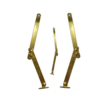 Charnière de bureau à ouverture frontale en laiton antique plaqué sur mesure, accessoires de quincaillerie en acier inoxydable pour meubles