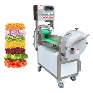 Sabuk pengiris sayuran komersial mesin pengiris sayuran daun seledri lada bawang hijau