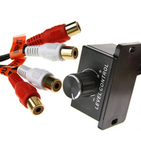 Amplificador de coche Regulador de volumen Nuevo controlador de audio para coche Amplificador Subwoofer de graves Altavoz universal Nivel de potencia Rca