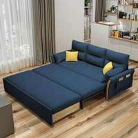 Canapé-lit moderne minimaliste extensible en tissu rembourré, fauteuil de détente pour bureau, salon, chambre à coucher