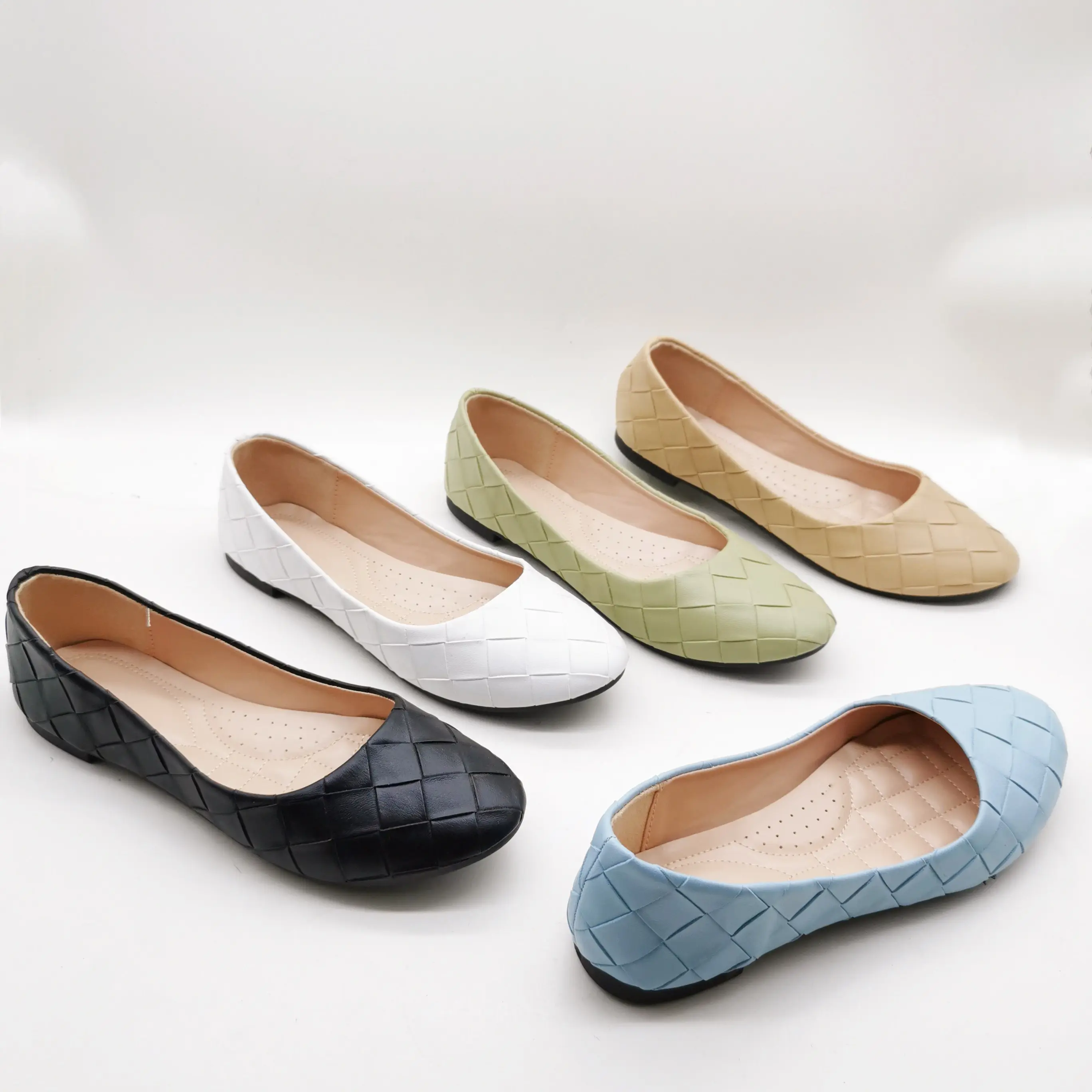Custom Slip-On Comfort Soft wear Ladies Flats Casual Shoes Wholesale OEM Women ladies flat shoes