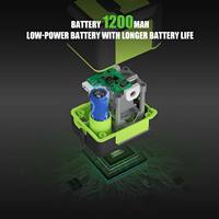 Niveau laser vert 2D auto-nivelant 360° professionnel, outil laser à 2 lignes avec trépied et récepteur pour utilisation intérieure et extérieure