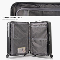 Maleta Rígida Personalizada OEM de 33 Pulgadas con Apertura Lateral, Ruedas Silenciosas con Freno, Diseño Clásico Moderno y Elegante, Gran Capacidad, TSA