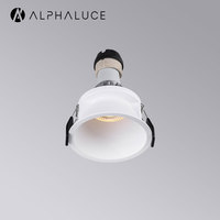 Gu10 Mr16 boîtier luminaires cadre rond Led encastrable vers le bas lumière en aluminium intérieur Led Gu10 Downlight