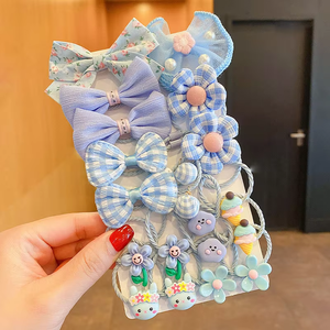 Juego de Accesorios para Niñas al por Mayor 2024, Pasadores de Pelo con Dibujos Animados, Bandas Elásticas, Lazos de Flores, Coleteros y Pinzas para el Cabello - Product Image 6