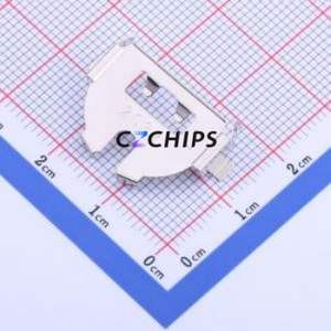 MY-2032-01 Button & Strip Battery Connector SMD Connector Battery Clip CR2032 Phosphor Bronze Nickel - Product Image 1