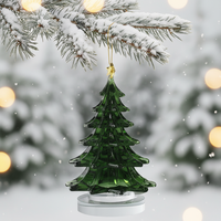 HDY Maßgefertigtes Weihnachtsbaum-Mini-Desktop-Ornament-Set - Heimdekoration Geschenke - Modernes und Schlichtes Design für Hochzeit & Geburtstag