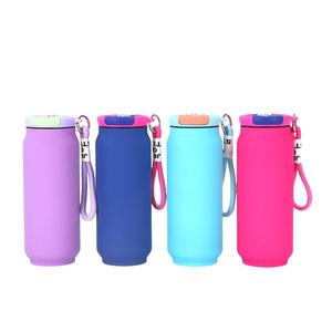 Vaso de Acero Inoxidable 304, Diseño de <span class=keywords><strong>Lata</strong></span> de <span class=keywords><strong>Coca</strong></span> <span class=keywords><strong>Cola</strong></span>, Macaron, Gran Capacidad, para Auto, con Recubrimiento de Goma, Venta al Por Mayor - Product Image 5