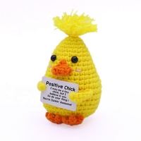 Muñeco de Ganchillo Hecho a Mano, Pollito Amarillo, el Más Vendido, Hecho en China, Regalo para el Día de la Madre, Halloween, Navidad, Decoración del Hogar