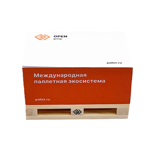 Notas adhesivas personalizadas con logotipo Nota adhesiva con palé de madera Nota adhesiva - Product Image 3