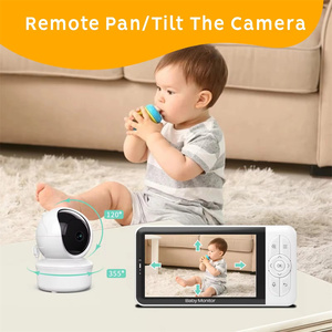 Nouvelle caméra vidéo pour bébé Wifi 5,0 pouces 720P, <span class=keywords><strong>babyphone</strong></span> audio, vision nocturne, batterie 3000mAh, moniteur vidéo pour bébé - Product Image 5