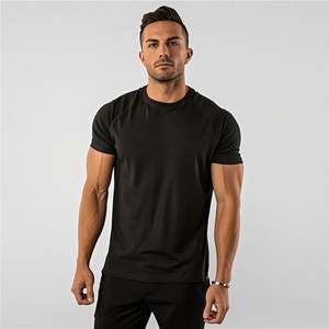 Camiseta de cuello grueso pesado <span class=keywords><strong>2023</strong></span>, camiseta en blanco personalizada con cuello simulado para hombre - Product Image 2