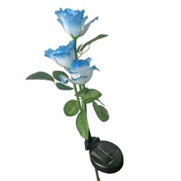 Lampes solaires en forme de rose, indice de protection IP65, pour bureau, jardin/cour, utilisation extérieure sur route, LED, énergie renouvelable, décoratives