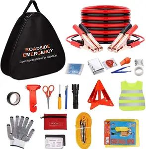 Car Emergency Kit for Auto Roadside Assistance Bag First Aid Kit