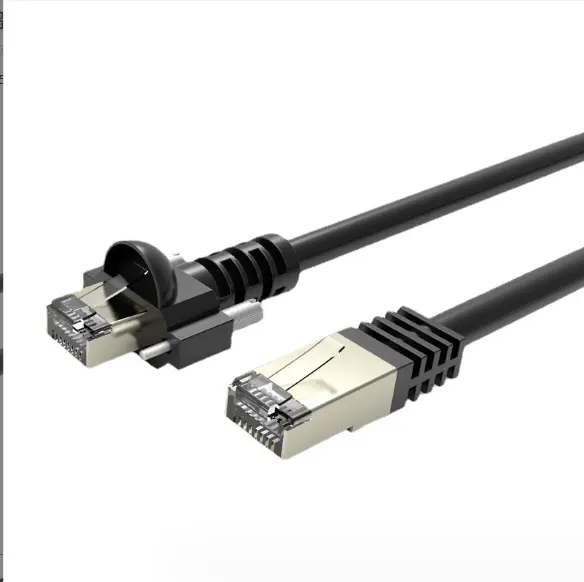 Cabo de câmera industrial de alta flexibilidade para câmeras, corrente de fibra de engenharia Ethernet de rede blindada de Gigabit Rj45