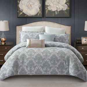 <span class=keywords><strong>KOSMOS</strong></span> Jacquard Juegos de edredón Microfibra Geométrico King Factory Nuevo diseño Tejido Bordado Uso en el hogar Bolsa Embalaje Hoteles - Product Image 1