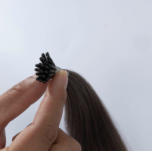 Extensiones de Cabello Humano Ruso Virgen Remy con Cutícula Alineada, Lisas, Pre-Blanqueadas, con Punta I-Tip, Calidad Profesional, 0.5g-1g - Product Image 4