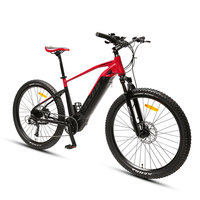 Bicicleta Eléctrica de Montaña TXED de 48V 500W con Motor Central, Frenos de Disco Hidráulicos de 27.5 Pulgadas, Suspensión Completa, Potente, Todoterreno