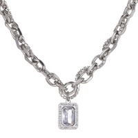 Chaîne de clavicule hip-hop personnalisée en acier inoxydable collier de chandail pour hommes conception de niche pour femmes chaîne de chandail de haute qualité à la mode