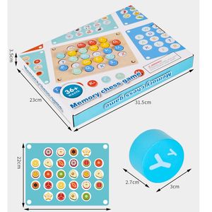 Jeu de société éducatif de correspondance de lettres, jeu de mémoire d'échecs en bois, jeu de mémoire d'échecs <span class=keywords><strong>Maria</strong></span> <span class=keywords><strong>Montessori</strong></span>, jouet éducatif - Product Image 6